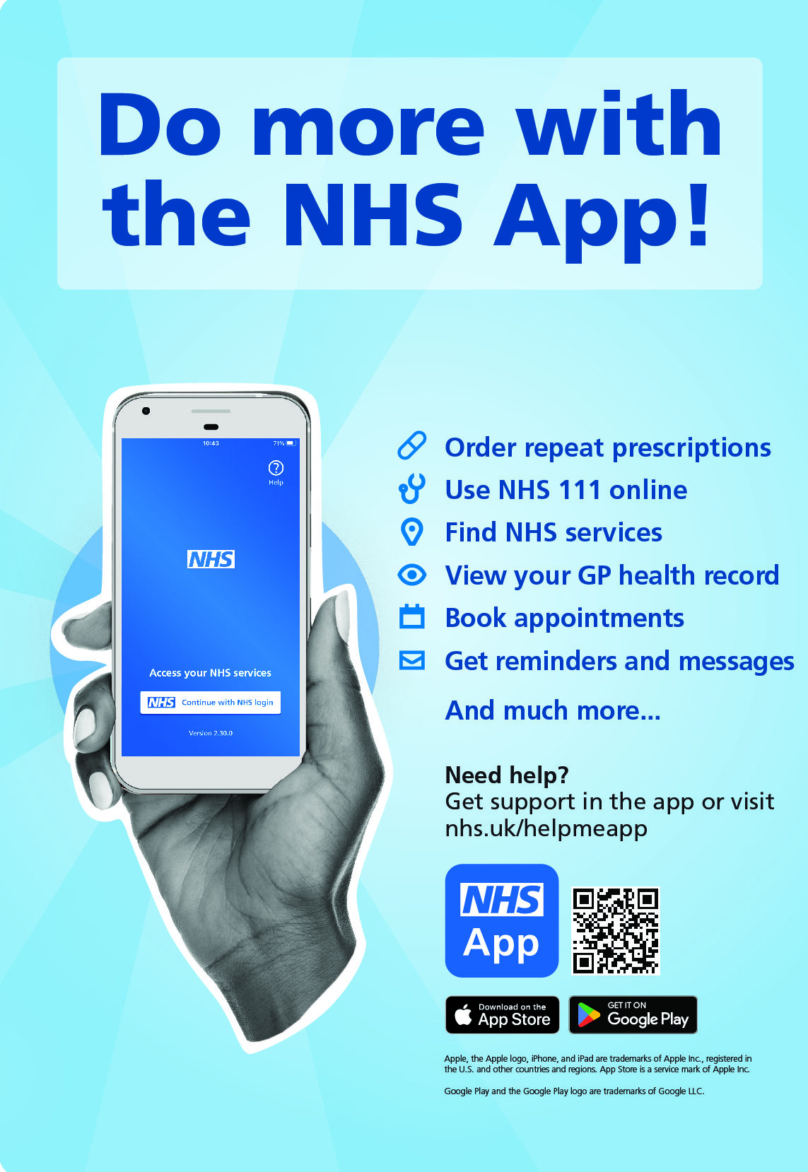 Do more with the NHS app